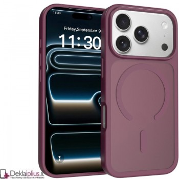 „Skin Feel“ TPU hibridinis su MagSafe dėklas - bordo (Apple Iphone 17 Pro Max/18 Pro Max)